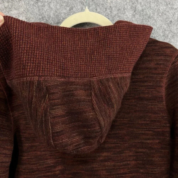 Kuhl Sweater Womens S Isla Hoodie Wool Blend Orange Brown Heathered Gorpcore - Picture 6 of 13